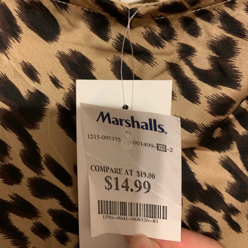 Cheetah print midi skirt